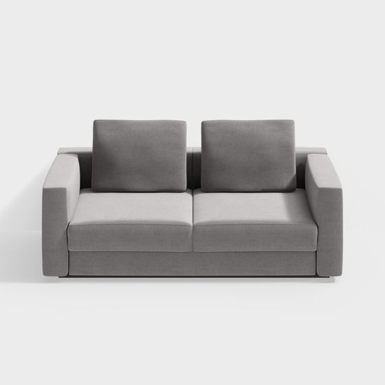 Modern Minimalist Sofa 3D Model