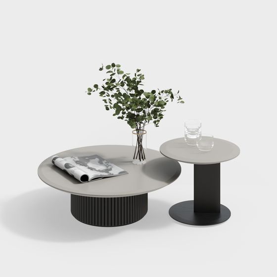 Urban Serenity Coffee Table 3D model for Modern Spaces