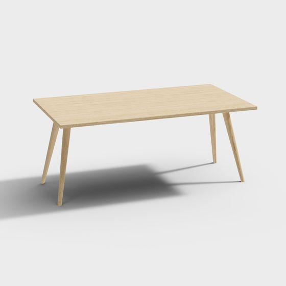 Scandinavian Table 3D model for Modern Design