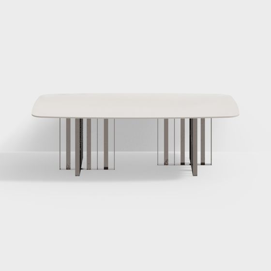 Streamline Conference Table 3D model