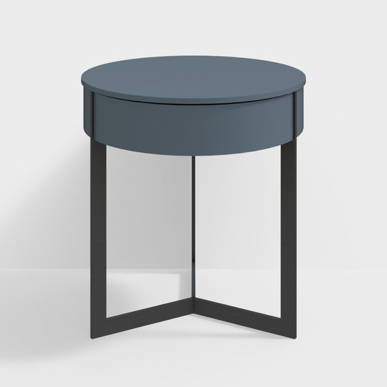 Stylish Round Side Table 3D model