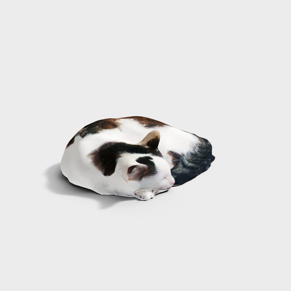 Drowsy Cat 3D Model for Serene Scenes