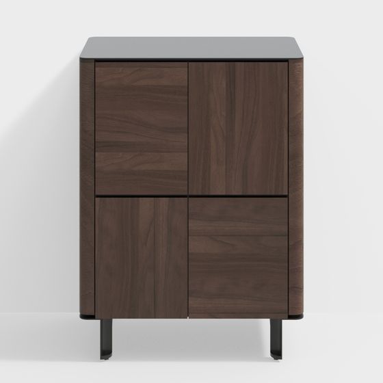 Urban Corner Cabinet 3D model for Modern Spaces