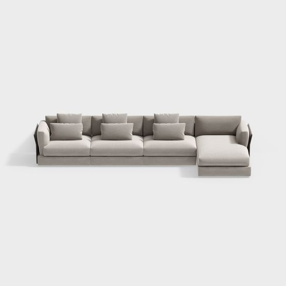Urban Comfort 3D model Sofa for Modern Interiors