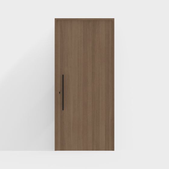 モダン無垢木の単開きドア