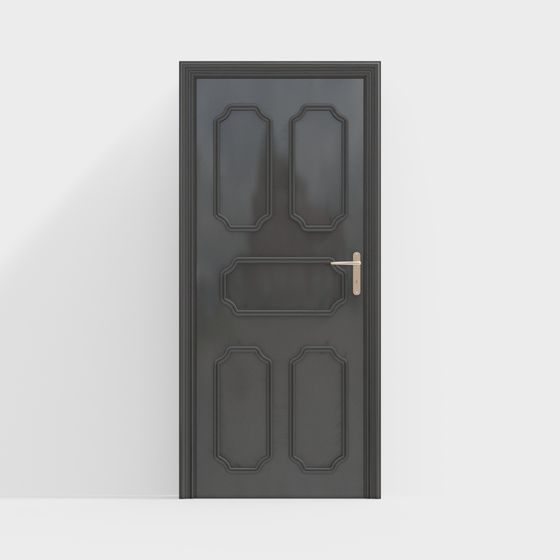 Retro Door 3D model for Timeless Elegance
