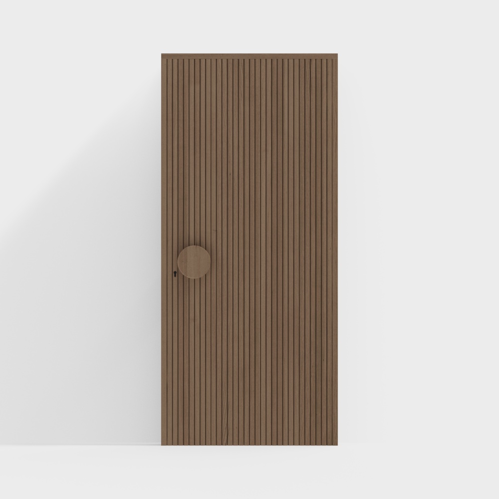 Modern Solid Wood Single Door
