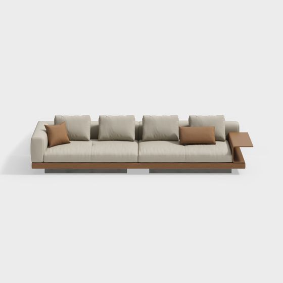Modern Low-Poly Sofa 3D Model for Creative Spaces