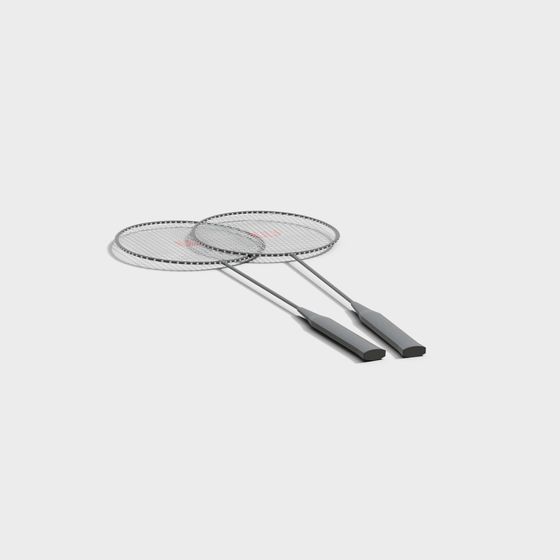 Detailed 3D Model of Badminton Racket