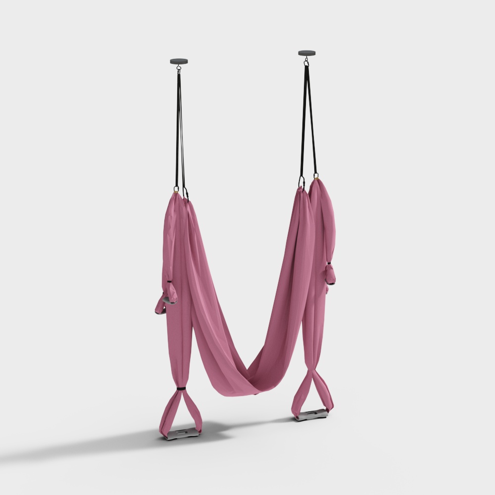 粉紅色瑜伽吊床
