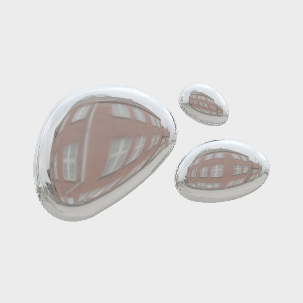 Crystal Clear Water Droplet 3D model