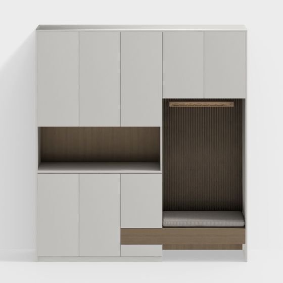 Urban Corner Storage Cabinet 3D model