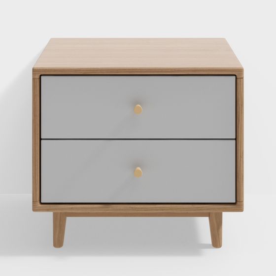 Urban Elegance Bedside Table 3D model