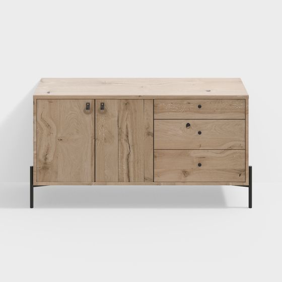 Urban Corner Side Cabinet 3D model