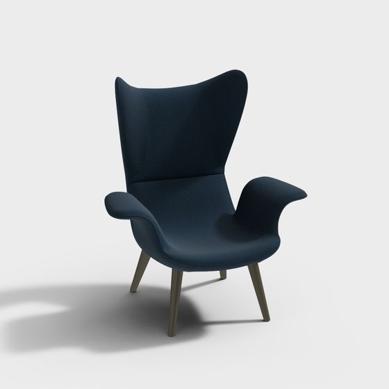 Elegant Low-Poly Chair 3D model for Modern Interiors