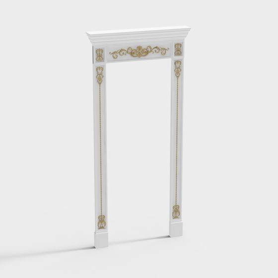 Royal Door Frame 3D model