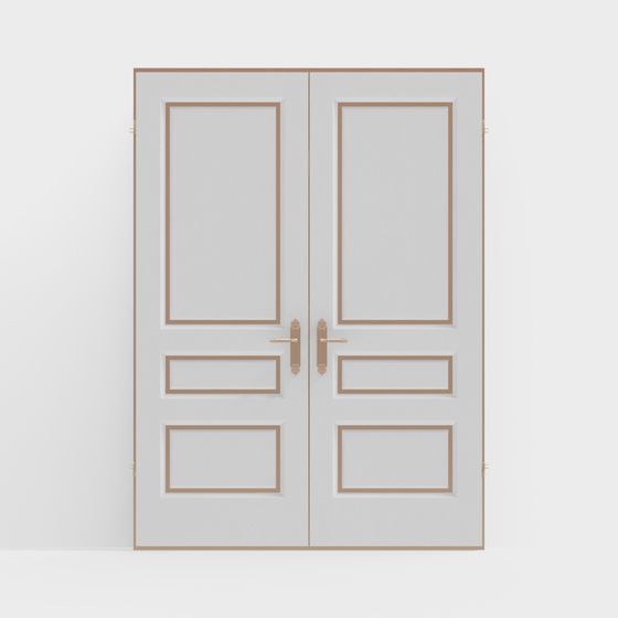 Elegant Double Door 3D model