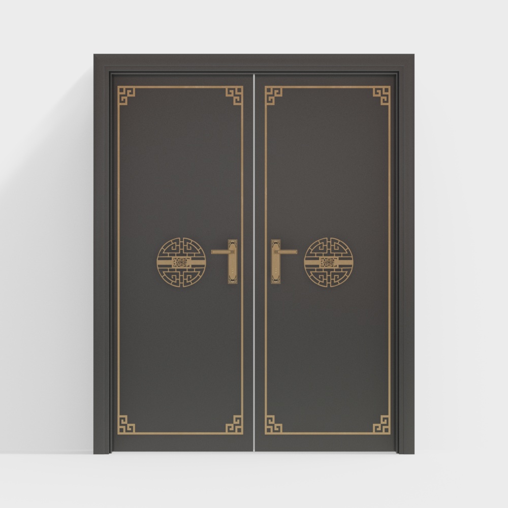New Chinese Style Double Door