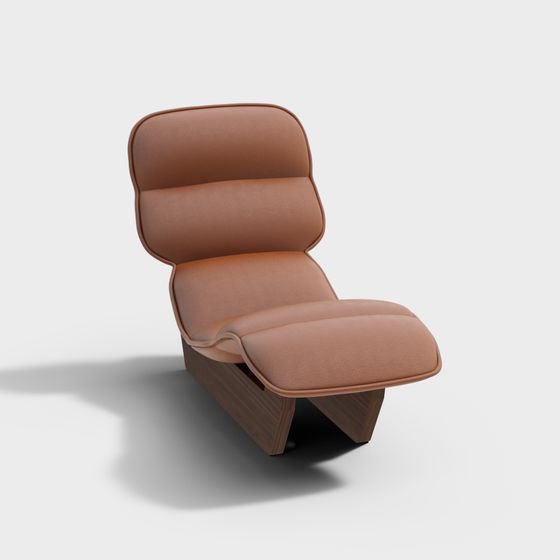 Cozy Lounge Chair 3D model for Elegant Spaces