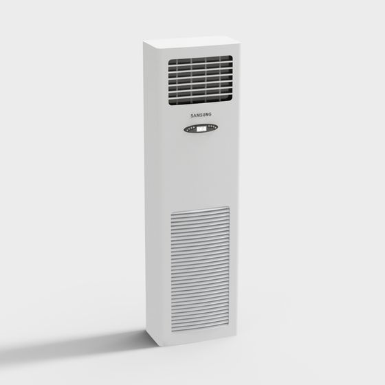 Sleek Tower Fan 3D model for Modern Interiors
