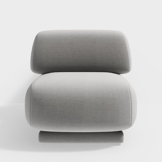 Cozy Lounge Chair 3D model for Modern Spaces