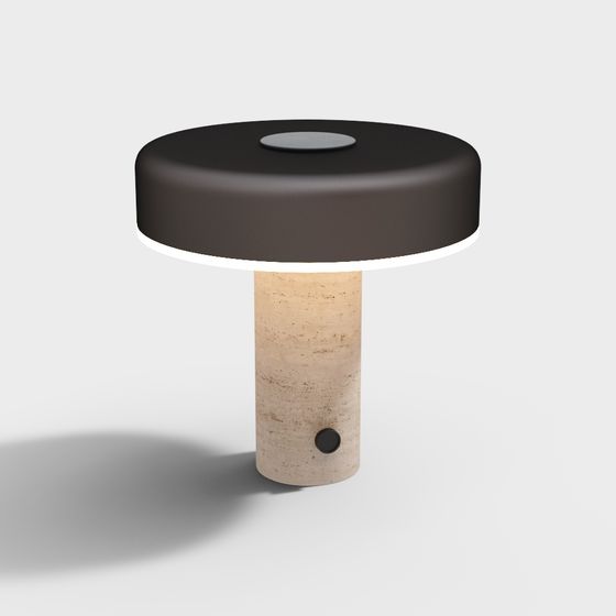 Minimalist Round Table 3D model