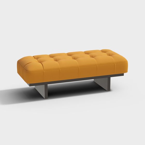 Urban Mustard Yellow Sofa 3D model