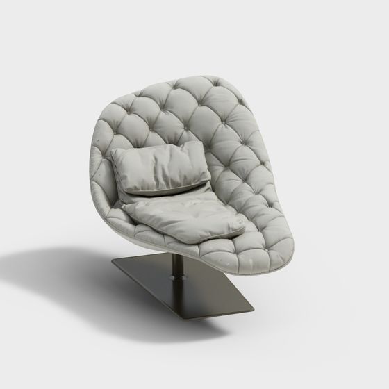 Elegant Lounge Chair 3D model for Modern Interiors