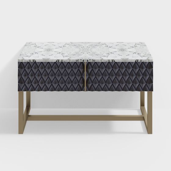 Geometric Charm Side Table 3D model