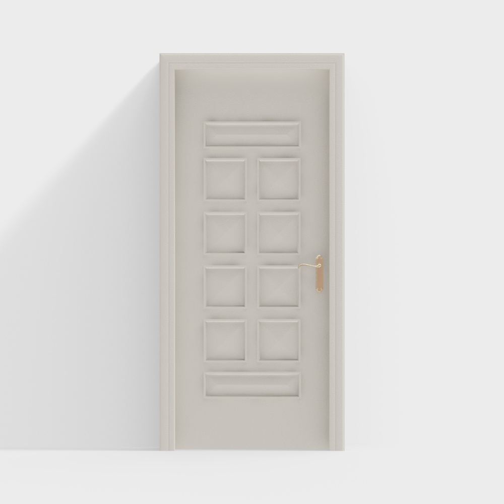 Modern Cream Style Single Door