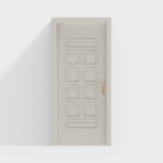 Classic Six-Panel Door 3D model for Creative Projects