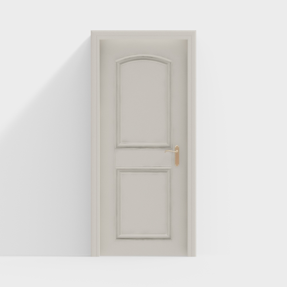 Porte simple style crème moderne