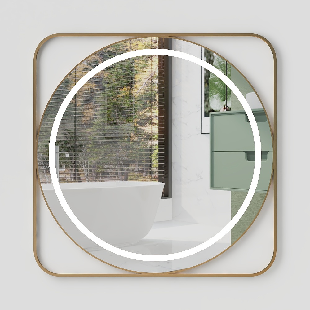 Specchio da bagno rotondo moderno