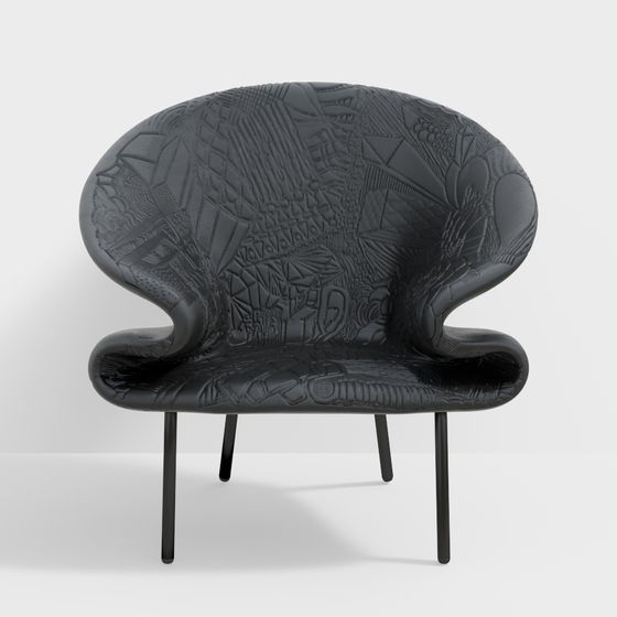 Abstract Sculptural Chair 3D Model