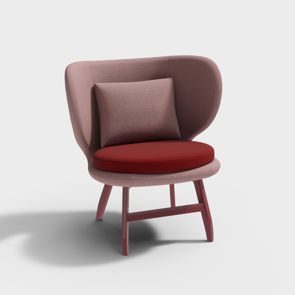 Stylish Low-Poly Armchair 3D model