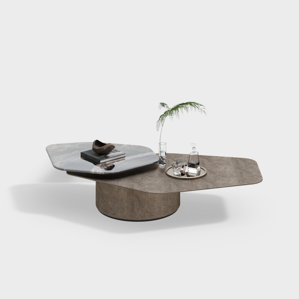 Elegant Minimalist Coffee Table 3D model