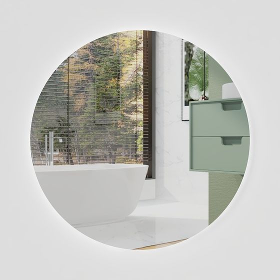 Modern Minimalist Bathroom Scene 3D model
