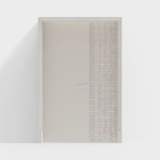 Cửa đơn phong cách kem hiện đại