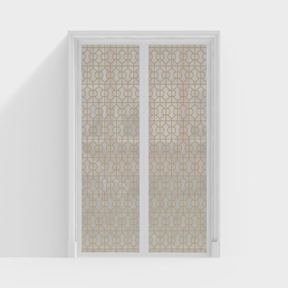 Stylish Geometric Door 3D Model for Creative Use