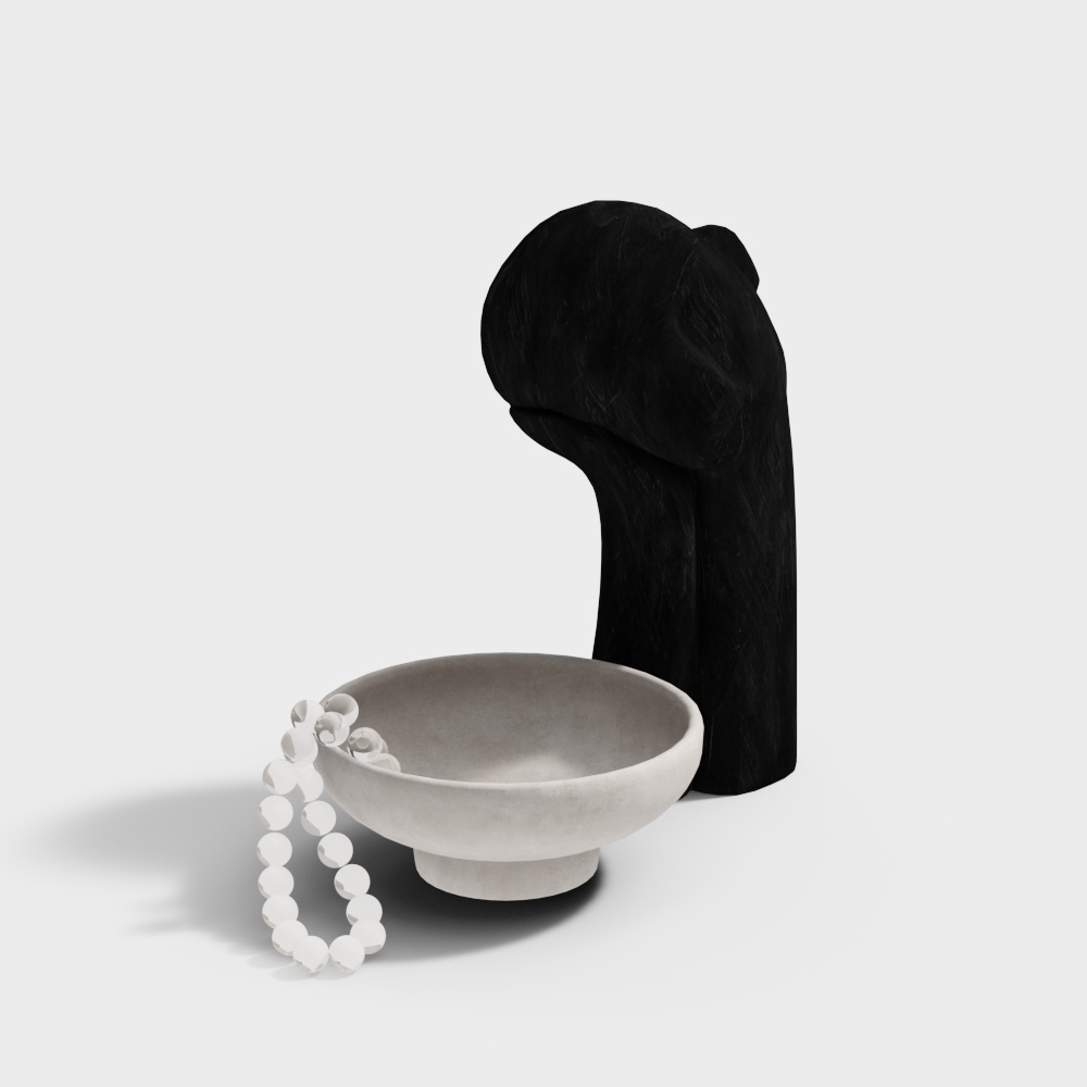 Modern Minimalist Sculpture 3D model