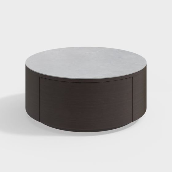 Elegant Round Coffee Table 3D model
