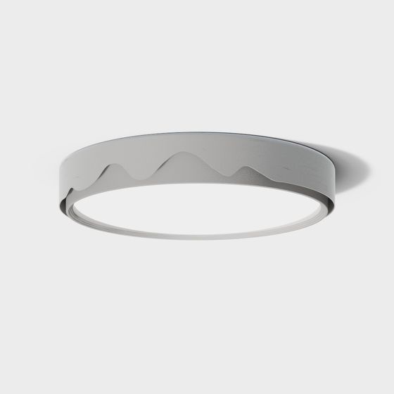 Living Room Scalloped Round Ceiling Light
