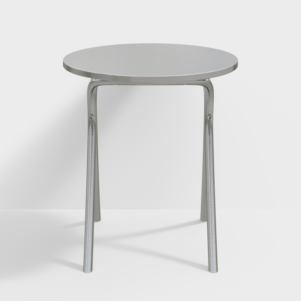 Elegant Minimalist Round Table 3D model