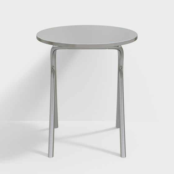 Elegant Minimalist Round Table 3D model
