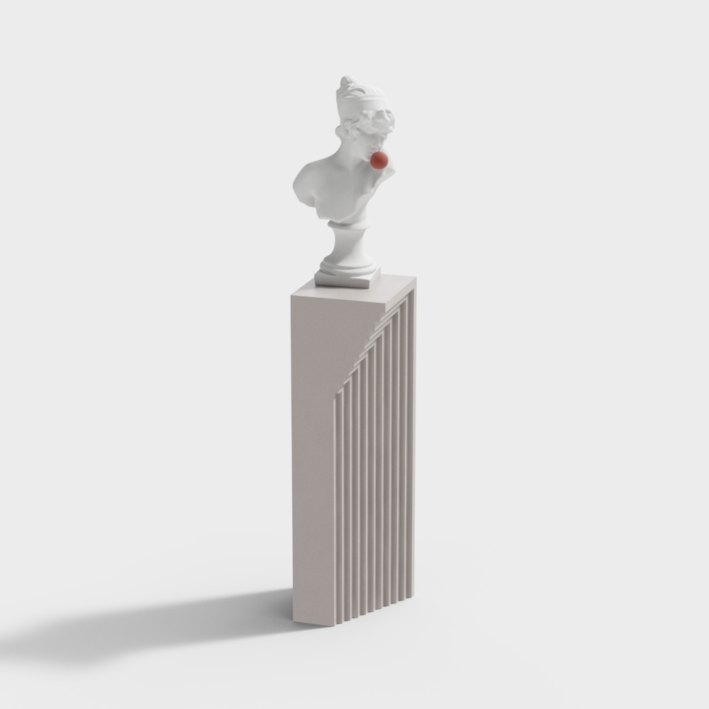 Classical Sculpture Figurine 3D model