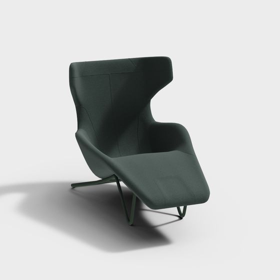 Wing Chair 3D model - Modern Minimalist Design