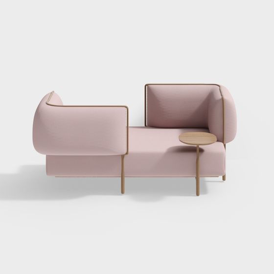 Curve Comfort 3D model Sofa