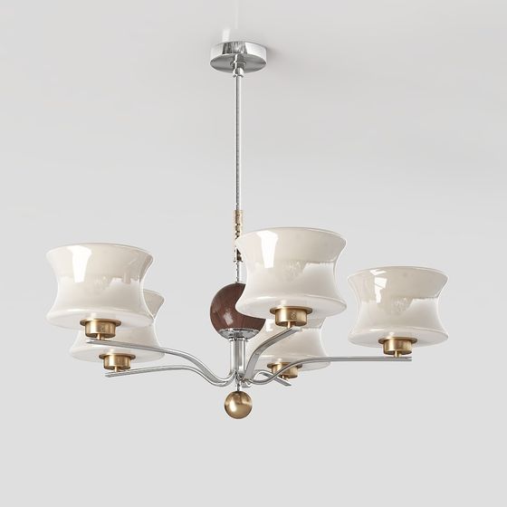Art Deco Chandelier 3D model