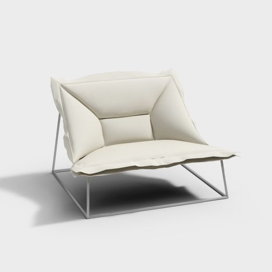 Elegant Low-Polygon 3D Chair Model