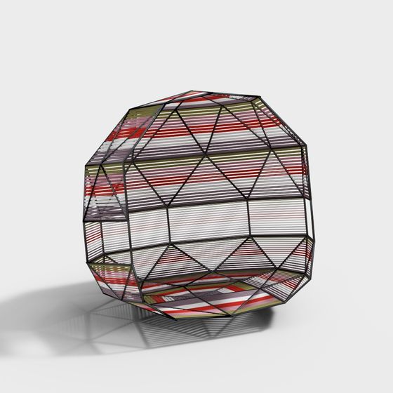 Geometric Sphere 3D Model
